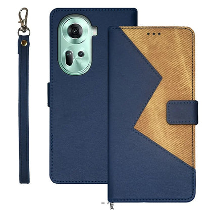 IDEWEI For Oppo Reno11 5G (Global) Cover Card Holder PU Leather Full Protection Phone Case