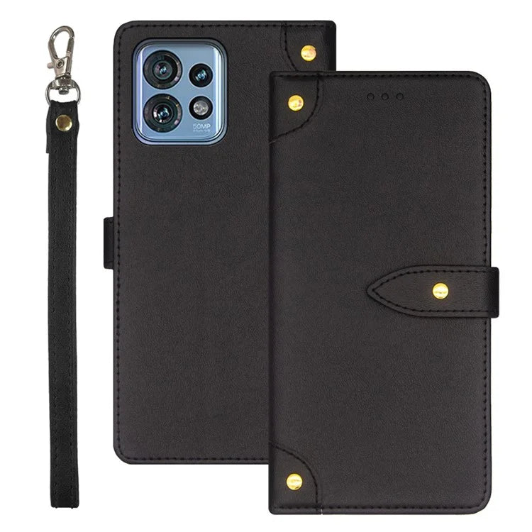 IDEWEI For Motorola Edge 40 Pro 5G / Moto X40 5G / Edge+ (2023) Cell Phone Case PU Leather Card Slot Stand Cover
