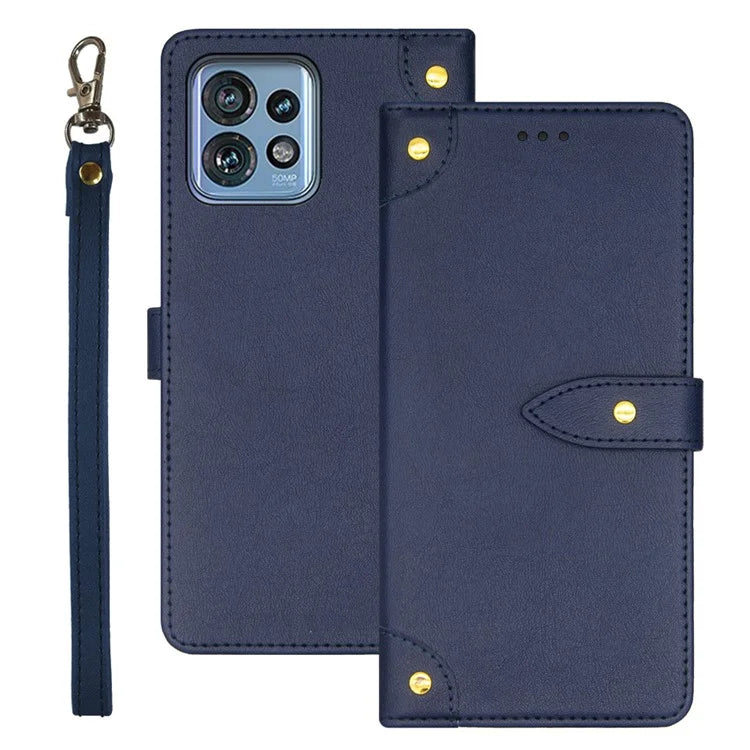 IDEWEI For Motorola Edge 40 Pro 5G / Moto X40 5G / Edge+ (2023) Cell Phone Case PU Leather Card Slot Stand Cover