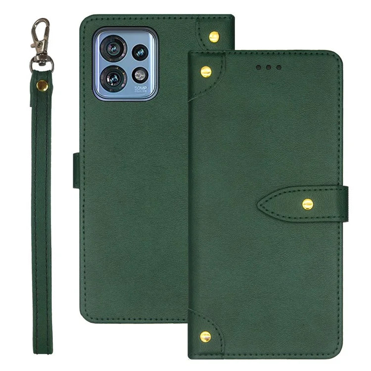 IDEWEI For Motorola Edge 40 Pro 5G / Moto X40 5G / Edge+ (2023) Cell Phone Case PU Leather Card Slot Stand Cover