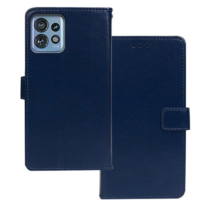 IDEWEI For Motorola Edge 40 Pro 5G / Moto X40 5G / Edge+ (2023) Case Solid Color PU Leather Phone Cover