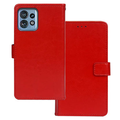 IDEWEI For Motorola Edge 40 Pro 5G / Moto X40 5G / Edge+ (2023) Case Solid Color PU Leather Phone Cover