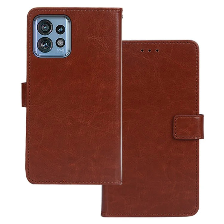 IDEWEI For Motorola Edge 40 Pro 5G / Moto X40 5G / Edge+ (2023) Case Solid Color PU Leather Phone Cover