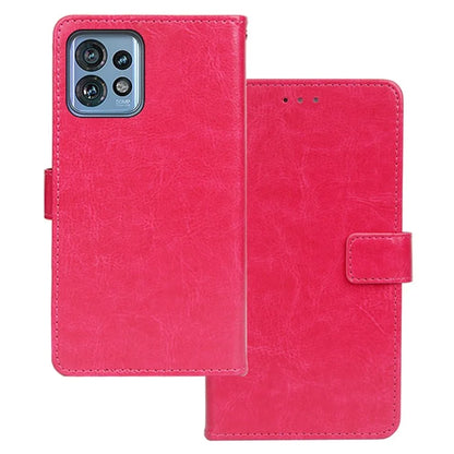 IDEWEI For Motorola Edge 40 Pro 5G / Moto X40 5G / Edge+ (2023) Case Solid Color PU Leather Phone Cover