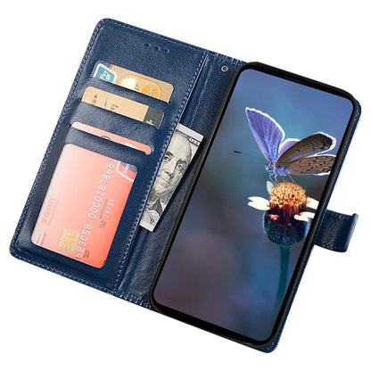 IDEWEI For Motorola Edge 40 Pro 5G / Moto X40 5G / Edge+ (2023) Case Solid Color PU Leather Phone Cover