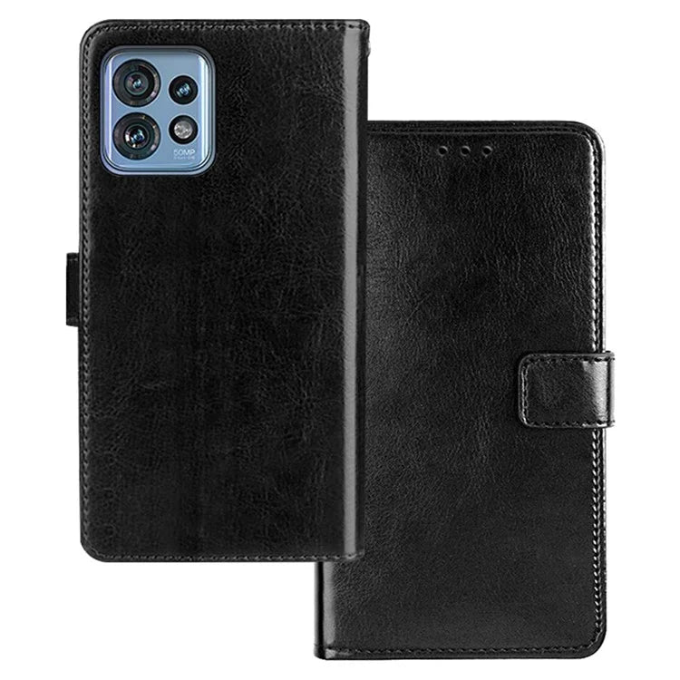 IDEWEI For Motorola Edge 40 Pro 5G / Moto X40 5G / Edge+ (2023) Case Solid Color PU Leather Phone Cover