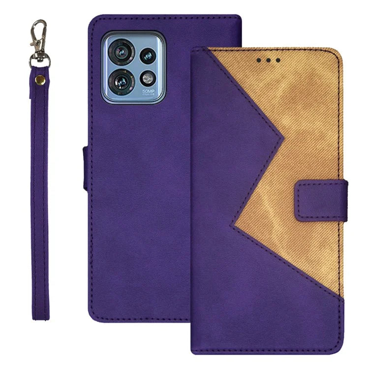 IDEWEI For Motorola Moto X40 5G / Edge 40 Pro 5G / Edge+ (2023) Case Splicing Color Phone Cover with Card Slots