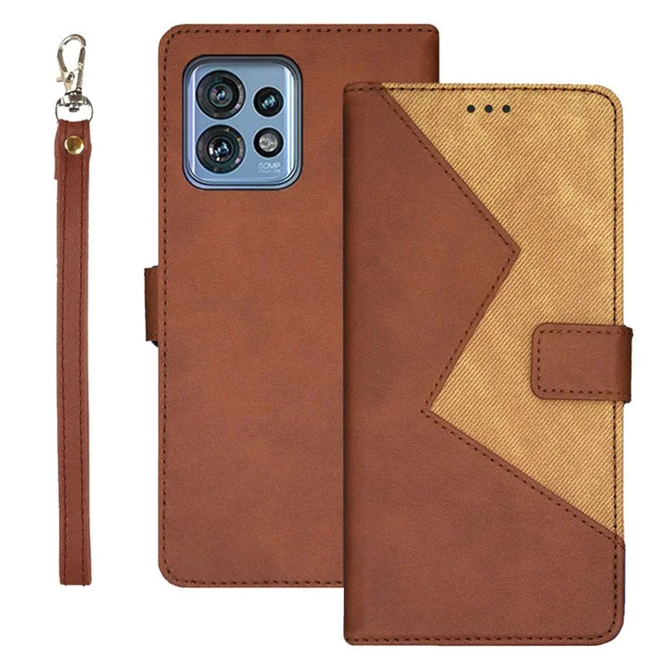 IDEWEI For Motorola Moto X40 5G / Edge 40 Pro 5G / Edge+ (2023) Case Splicing Color Phone Cover with Card Slots