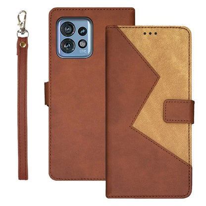 IDEWEI For Motorola Moto X40 5G / Edge 40 Pro 5G / Edge+ (2023) Case Splicing Color Phone Cover with Card Slots
