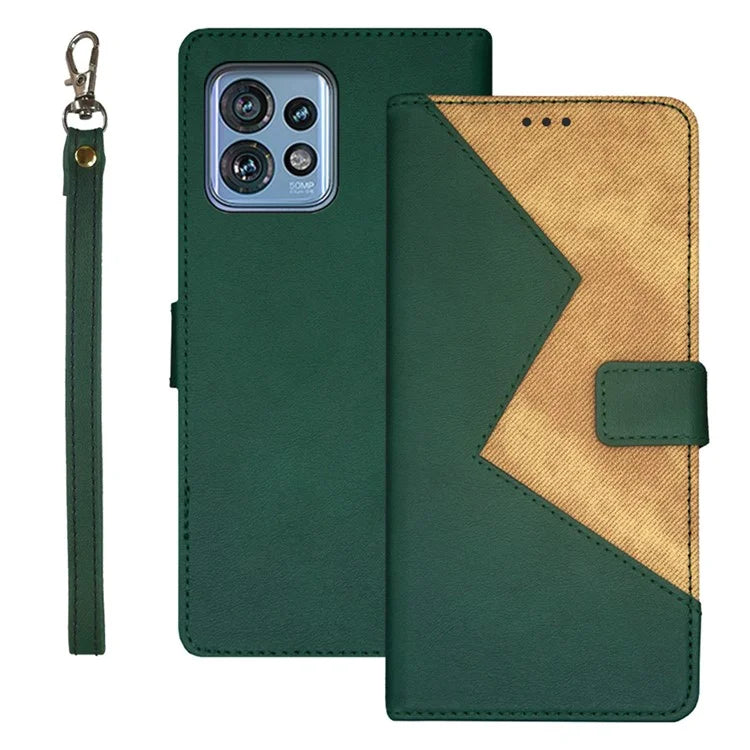 IDEWEI For Motorola Moto X40 5G / Edge 40 Pro 5G / Edge+ (2023) Case Splicing Color Phone Cover with Card Slots