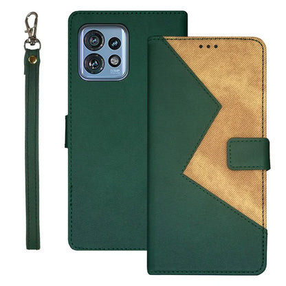 IDEWEI For Motorola Moto X40 5G / Edge 40 Pro 5G / Edge+ (2023) Case Splicing Color Phone Cover with Card Slots