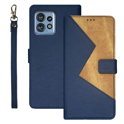 IDEWEI For Motorola Moto X40 5G / Edge 40 Pro 5G / Edge+ (2023) Case Splicing Color Phone Cover with Card Slots