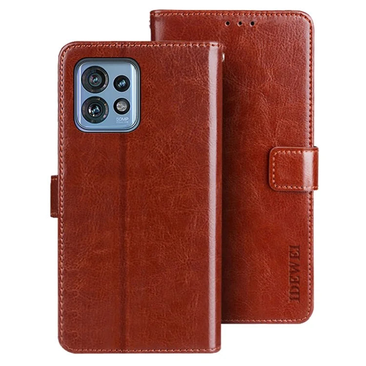 IDEWEI For Motorola Edge 40 Pro 5G / Moto X40 5G / Edge+ (2023) Case Magnetic Clasp Leather Phone Cover