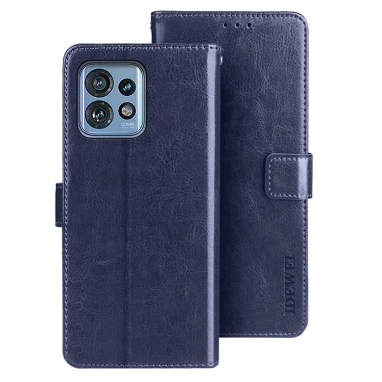 IDEWEI For Motorola Edge 40 Pro 5G / Moto X40 5G / Edge+ (2023) Case Magnetic Clasp Leather Phone Cover