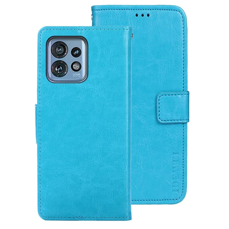 IDEWEI For Motorola Edge 40 Pro 5G / Moto X40 5G / Edge+ (2023) Case Magnetic Clasp Leather Phone Cover