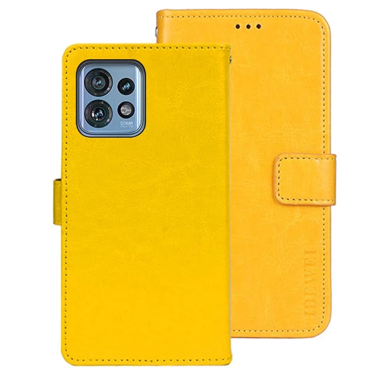 IDEWEI For Motorola Edge 40 Pro 5G / Moto X40 5G / Edge+ (2023) Case Magnetic Clasp Leather Phone Cover