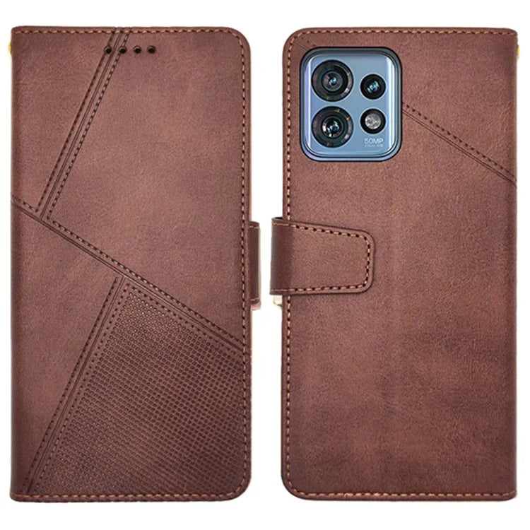 IDEWEI For Motorola Moto X40 5G / Edge 40 Pro 5G / Edge+ (2023) 5G Case Calf Texture Leather Stand Phone Cover