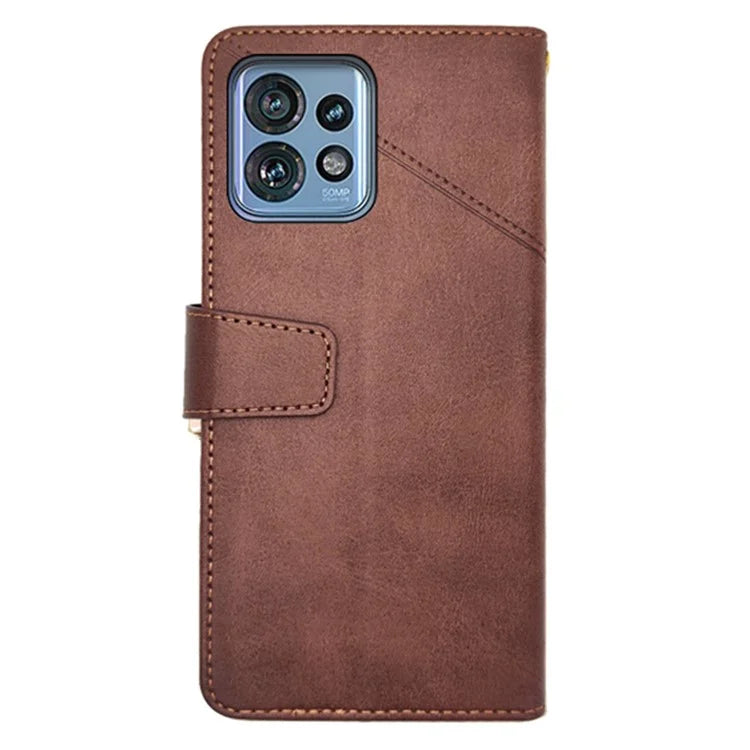 IDEWEI For Motorola Moto X40 5G / Edge 40 Pro 5G / Edge+ (2023) 5G Case Calf Texture Leather Stand Phone Cover