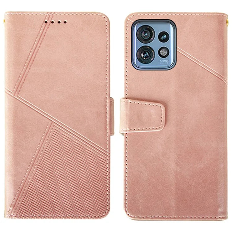 IDEWEI For Motorola Moto X40 5G / Edge 40 Pro 5G / Edge+ (2023) 5G Case Calf Texture Leather Stand Phone Cover