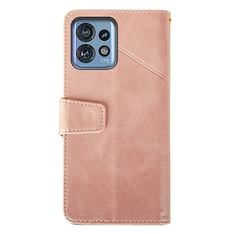 IDEWEI For Motorola Moto X40 5G / Edge 40 Pro 5G / Edge+ (2023) 5G Case Calf Texture Leather Stand Phone Cover