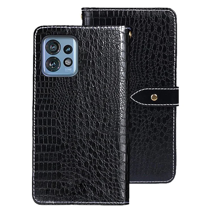 IDEWEI For Motorola Edge 40 Pro 5G / Moto X40 5G / Edge+ (2023) Cover Leather Wallet Anti-fall Phone Case