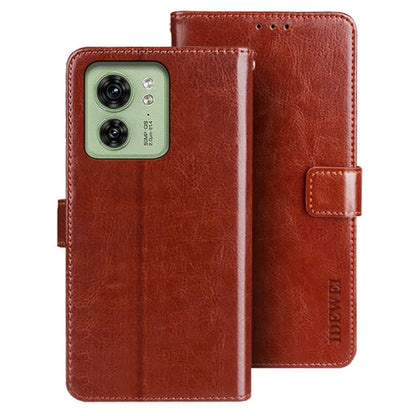 IDEWEI For Motorola Edge 40 5G Mobile Phone Case Magnetic PU Leather Stand Cover Wallet
