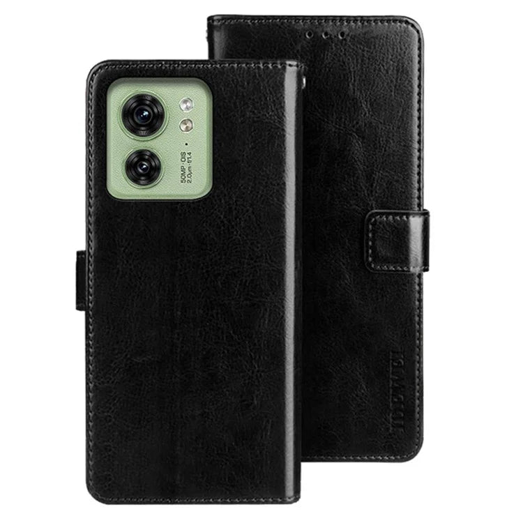 IDEWEI For Motorola Edge 40 5G Mobile Phone Case Magnetic PU Leather Stand Cover Wallet