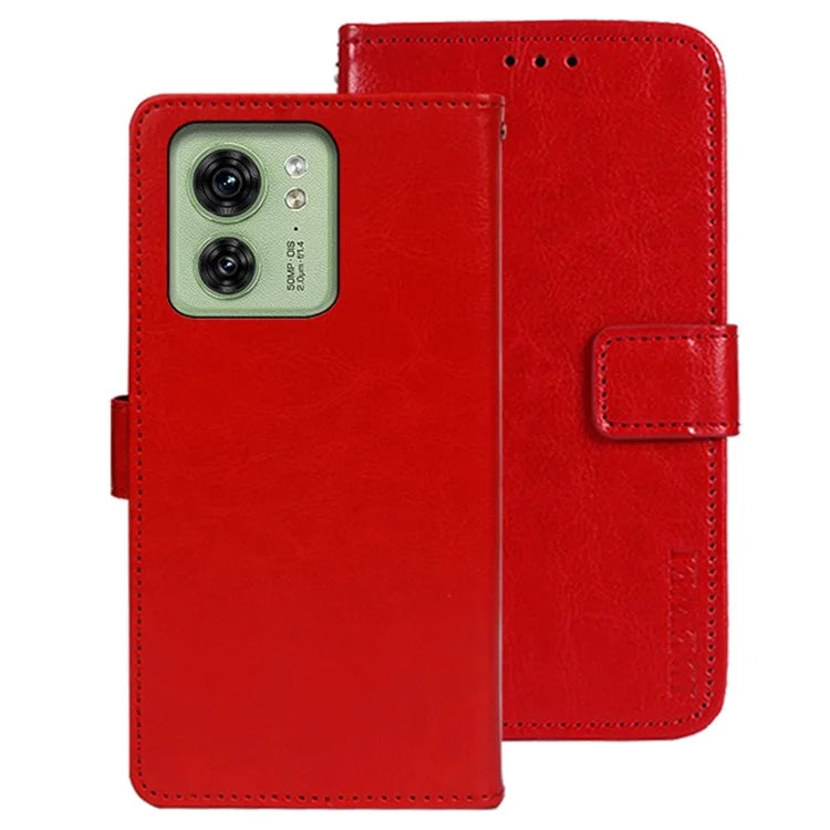 IDEWEI For Motorola Edge 40 5G Mobile Phone Case Magnetic PU Leather Stand Cover Wallet