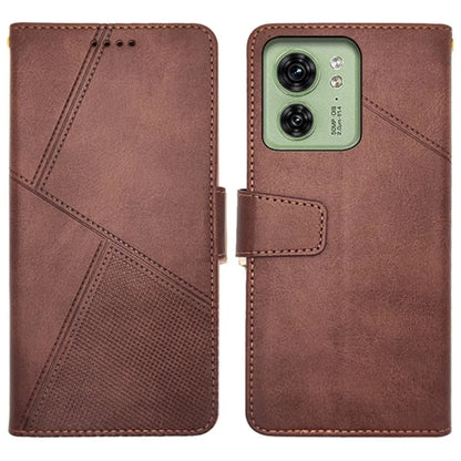 IDEWEI Calf Texture Phone Shell for Motorola Edge 40 5G Cases PU Leather Stand Phone Cover