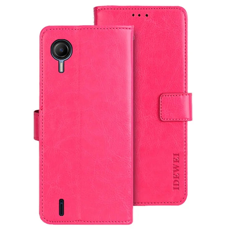 IDEWEI For Cricket Debut S2 Case Crazy Horse Texture Flip Leather Phone Cover
