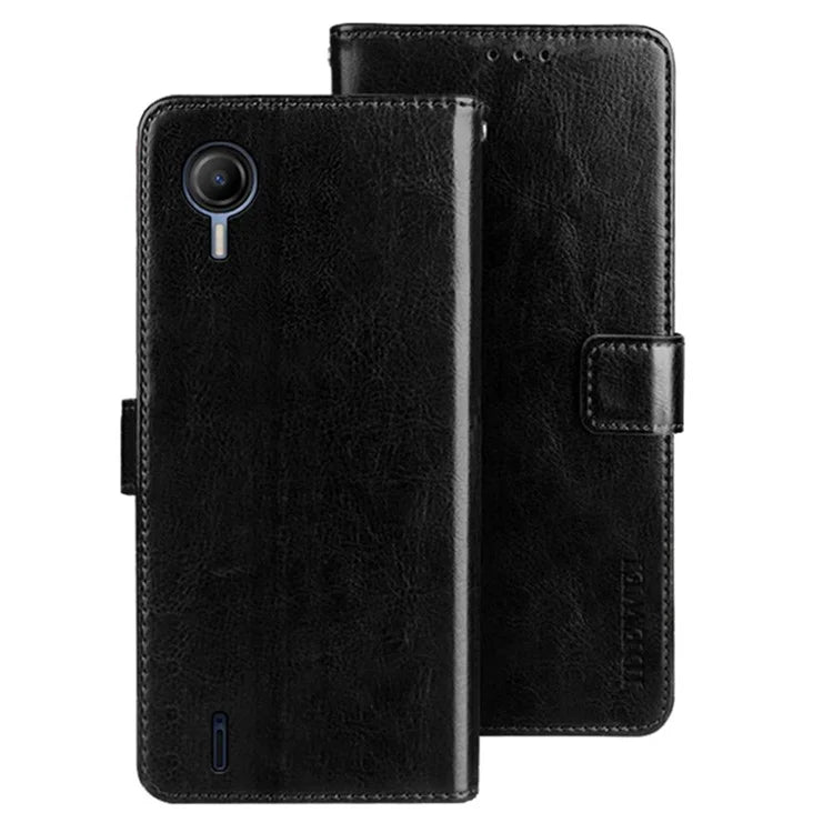 IDEWEI For Cricket Debut S2 Case Crazy Horse Texture Flip Leather Phone Cover