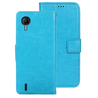 IDEWEI For Cricket Debut S2 Case Crazy Horse Texture Flip Leather Phone Cover