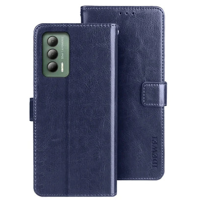 IDEWEI For Cricket Outlast Case Leather Flip Wallet Phone Cover Crazy Horse Texture