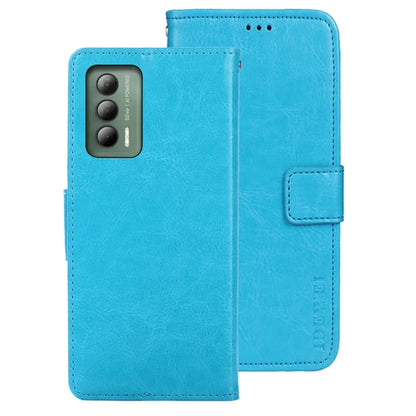 IDEWEI For Cricket Outlast Case Leather Flip Wallet Phone Cover Crazy Horse Texture