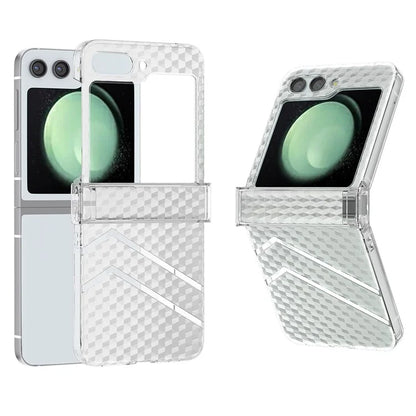 For Samsung Galaxy Z Flip5 5G Case Hinge Protection Matte Clear Hard PC Phone Cover