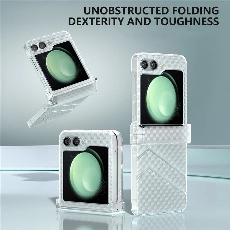 For Samsung Galaxy Z Flip5 5G Case Hinge Protection Matte Clear Hard PC Phone Cover