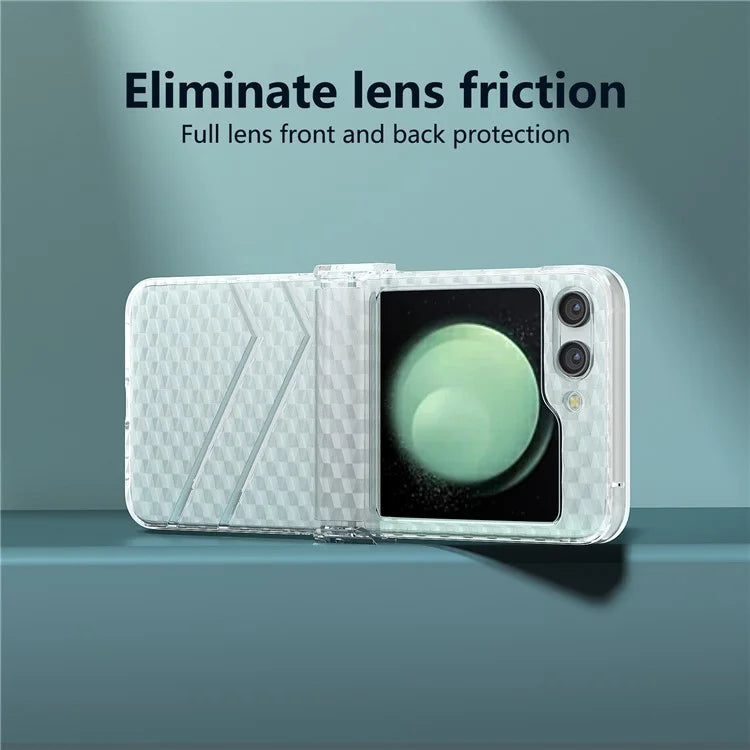 For Samsung Galaxy Z Flip5 5G Case Hinge Protection Matte Clear Hard PC Phone Cover