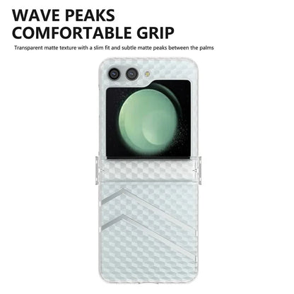 For Samsung Galaxy Z Flip5 5G Case Hinge Protection Matte Clear Hard PC Phone Cover