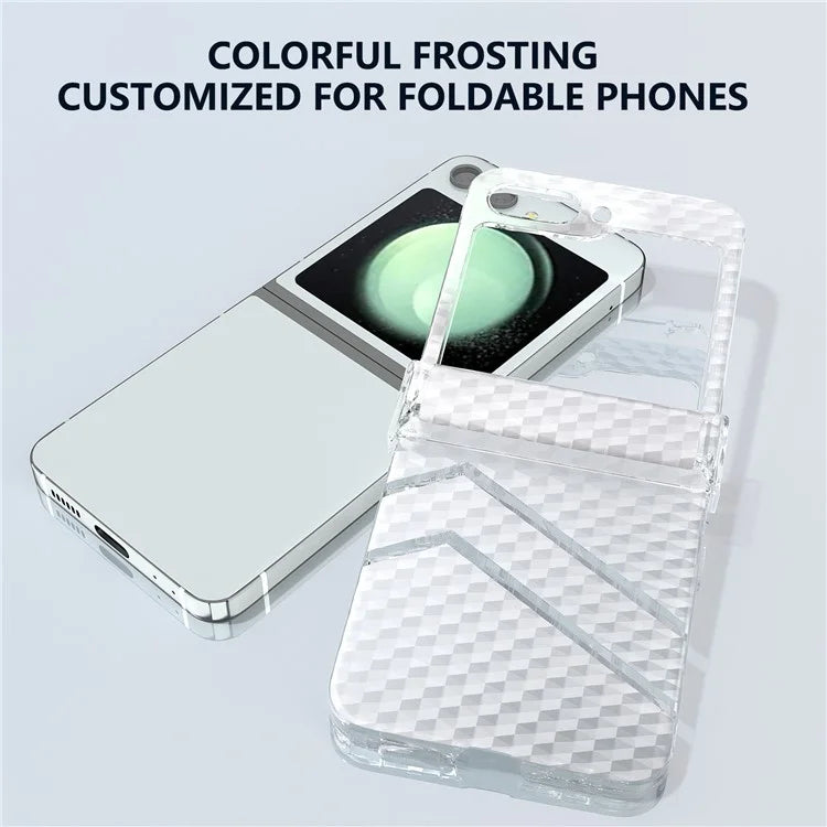 For Samsung Galaxy Z Flip5 5G Case Hinge Protection Matte Clear Hard PC Phone Cover
