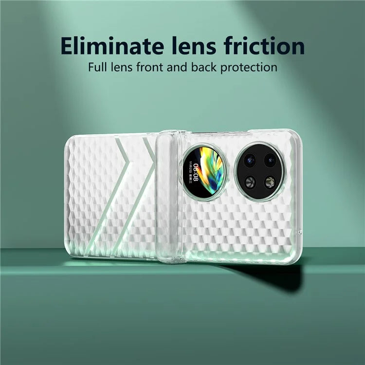 For Huawei Pocket 2 Matte Phone Case Hinge Protection Clear PC Folding Phone Cover