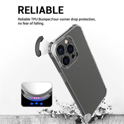 For iPhone 14 Pro Max Case Drop Resistant TPU+PC Phone Cover (Precise Lens Hole)