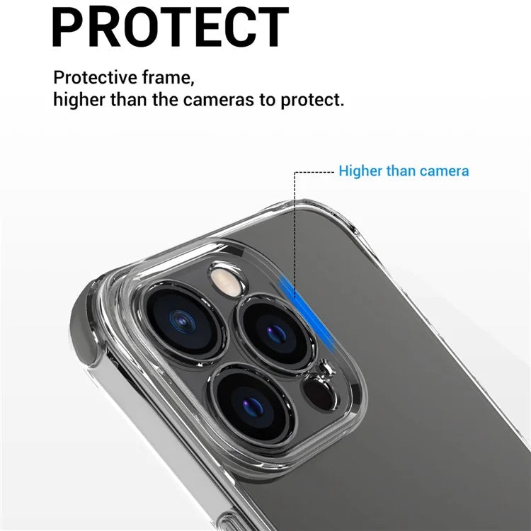For iPhone 14 Pro Max Case Drop Resistant TPU+PC Phone Cover (Precise Lens Hole)