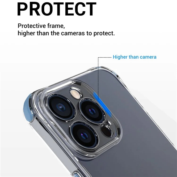 For iPhone 14 Pro Max Case Drop Resistant TPU+PC Phone Cover (Precise Lens Hole)