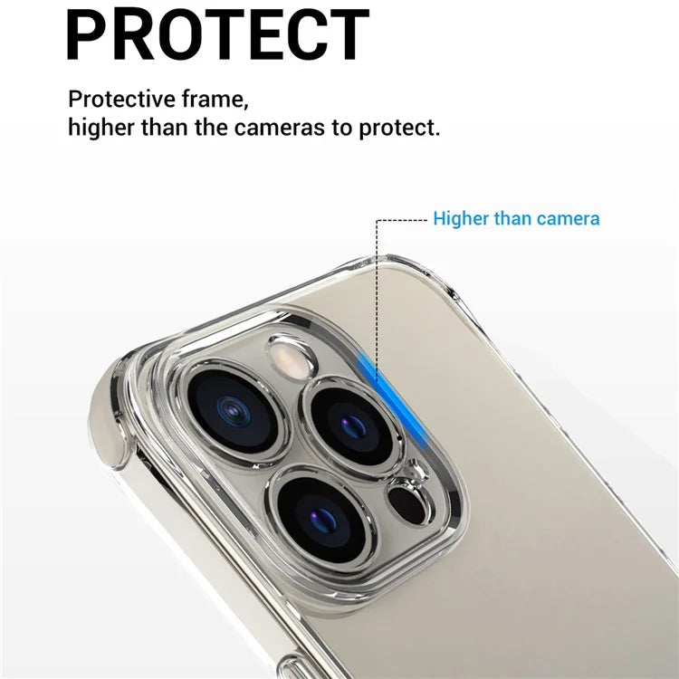 For iPhone 14 Pro Max Case Drop Resistant TPU+PC Phone Cover (Precise Lens Hole)
