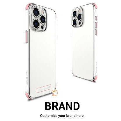 For iPhone 14 Pro Aluminum Alloy Buttons TPU+PC Cell Phone Case (Precise Lens Hole)