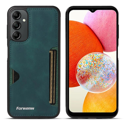 FORWENW F5 Series For Samsung Galaxy A14 5G / 4G Case PU Leather+TPU Card Holder Phone Back Cover