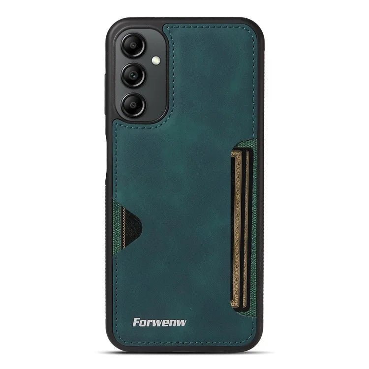 FORWENW F5 Series For Samsung Galaxy A14 5G / 4G Case PU Leather+TPU Card Holder Phone Back Cover