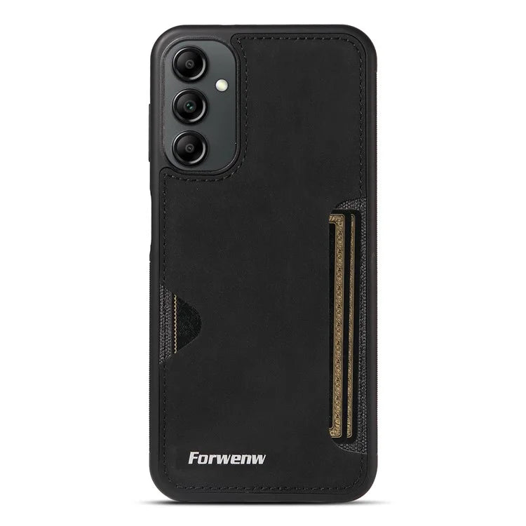 FORWENW F5 Series For Samsung Galaxy A14 5G / 4G Case PU Leather+TPU Card Holder Phone Back Cover