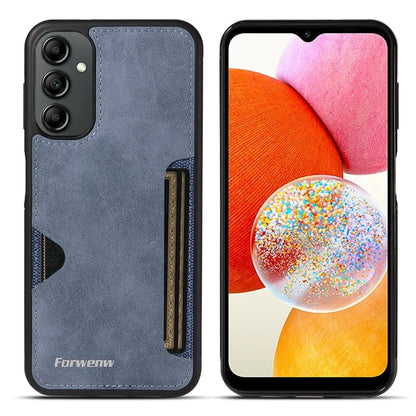 FORWENW F5 Series For Samsung Galaxy A14 5G / 4G Case PU Leather+TPU Card Holder Phone Back Cover