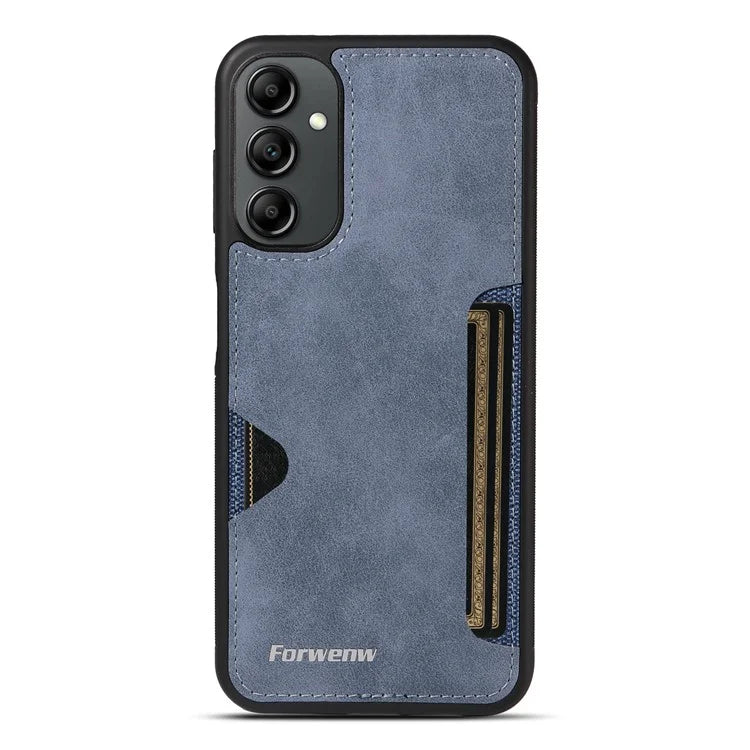 FORWENW F5 Series For Samsung Galaxy A14 5G / 4G Case PU Leather+TPU Card Holder Phone Back Cover
